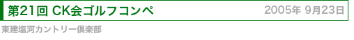 CK会ゴルフコンペ
