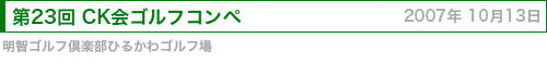 CK会ゴルフコンペ